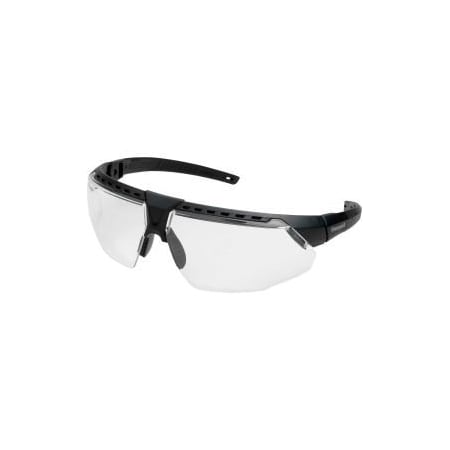 Honeywell North Safety Glasses, Clear Lens, Black Frame, Half-Frame S2850HS